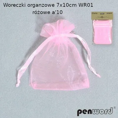 Produktbild von Woreczki organzowe różowe 7x10cm 10szt