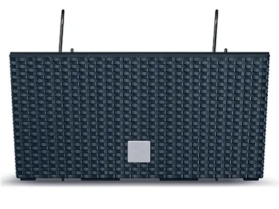 Zdjęcie produktu dla nabbi Plastikowa doniczka balkonowa DRC400W 39,5 cm - antracyt