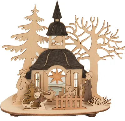 Zdjęcie produktu dla Woodturning Kuhnert 27505 Stojak na tealight church 27505