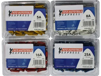 Sicherung Torpedo ATS, 400 Stück, 5A 8A 16A 25A