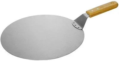 Produktbild von Famanu Pizzaschaufel 30,5 cm - mit Holzgriff aus rostfreiem Stahl