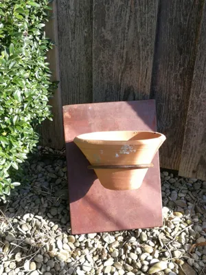 Immagine prodotto di Portavaso in acciaio inox con vaso in resina