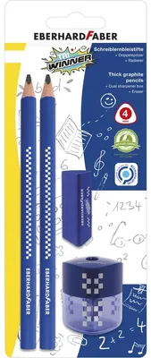 Produktbild von Schreibset 4-tlg. TRI Winner blau EBERHARD FABER 510099