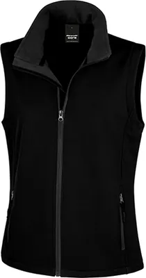 Immagine prodotto di Result Core R232F | Scaldacorpo donna Printable Soft Shell - Colore: Nero/Nero - Taglia: S
