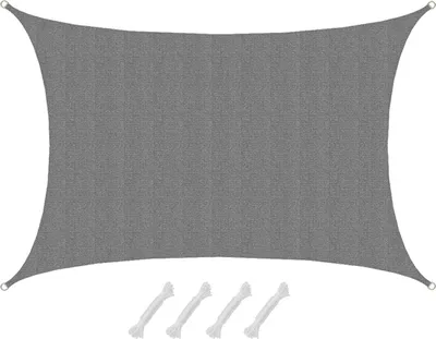 Image de Voile d'ombrage Dahna Gris 3x5m HDPE