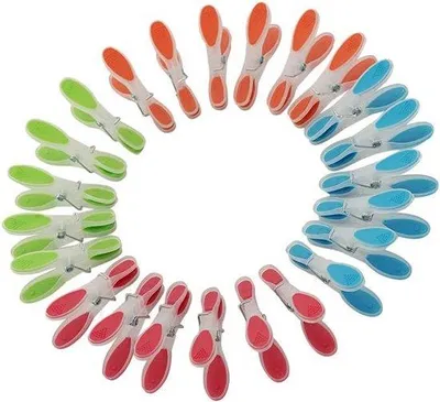 Produktbild von Famanu Wäscheklammern Set 24 Stück - verschiedene Farben