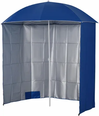 Produktbild von Sonnenschirmstrandschirmsonnenschutzmitseitenwandstrandpolyesterblau2,2Xh2,2M
