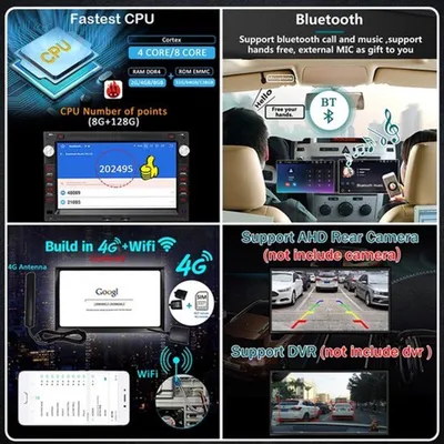 Obrázok produktu pre Autorádio s dotykovým displejom – Bezdrôtové pripojenie CarPlay a Android Auto – 7-palcový displej