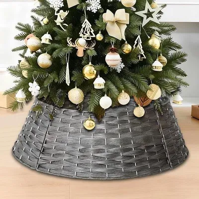 Productafbeelding van Kerstboomrok 60 x 40 cm, pailletten kerstboomvoet, kerstboomonderkleed, kerstdecoratie