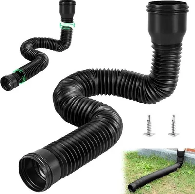 Nachhaltiger Verlängerungsschlauch für Dachrinnen und Regenrohre, ideal für Abfluss und Regenrinnen