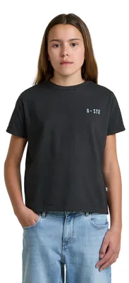 Produktbild von G-STAR Girls Miller T-Shirt, Schwarz (dk Black D29739-01-6484), 8