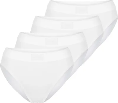 Produktbild von sloggi 4er Pack Double Comfort T Tai Slip Tai-Slip mit hohem Beinausschnitt, Aus natürlicher Baumwolle, Atmungsaktiv