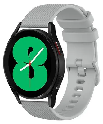 Produktbild von By Qubix passend für Garmin Venu 3s / Vivoactive 4s / Venu 2s / Vivomove 3s / Forerunner 255s / 265s - Sportarmband mit Motiv - Grau