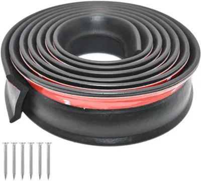 Imagen del producto de Burlete de goma para puerta de garaje, 3 metros, autoadhesivo, para garajes