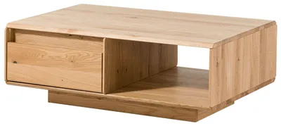 Immagine prodotto di MASSIVMOEBEL24 | tavolino da salotto in legno di Quercia Selvatica 110x70x40 quercia naturale oliato CARDIFF #160