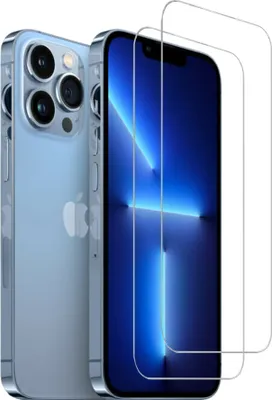 Obrázok produktu pre 2 balenia ochrannej fólie na displej pre Apple iPhone 13 Pro z tvrdeného skla 9H