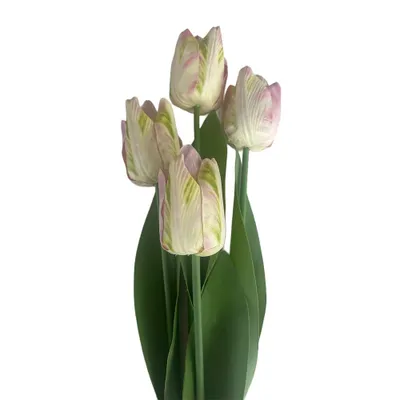 Produktbild von 2474U Künstliche Tulpe Rosa 55 cm, Deko Kunstblume Frühling, 4er Set