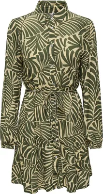 Image de Only Chiara Robe courte manches longues Vert S Femme Vert S