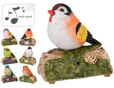 Zdjęcie produktu dla Deko Figura Śpiewający Ptak 13Cm