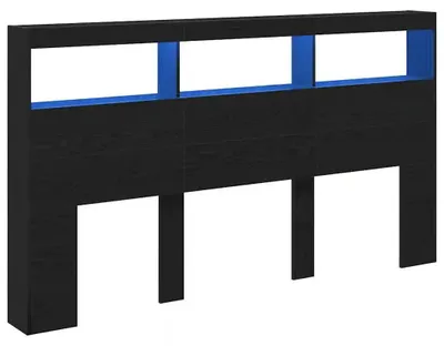 Image de Tête de lit - Meuble de rangement pour lit - Bois - 180 x 17 x 102 cm - À monter soi-même - Vert militaire