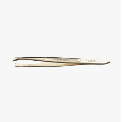 Productafbeelding van Eurostil epileerpincet, goudkleurig, 8 cm, 1 stuk