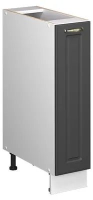 Produktbild von Apothekerschrank Vicco Fame-Line Anthrazit-Gold Landhaus/Weiß 20 cm ohne Arbeitsplatte, Model 61667