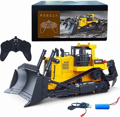 Produktbild von 1:16 1554 Fernbedienung Truck 11ch RC Bulldozer Maschine auf Autospielzeug für Jungen Hobby Engineering