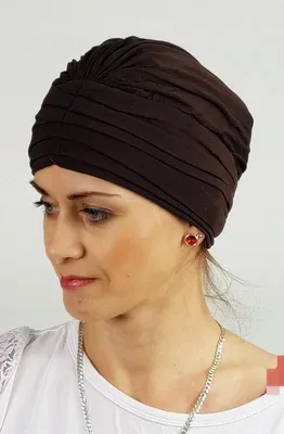 Image de Turban Nadia 25 Eva Design Bambou Marron Femme Confort