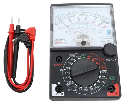 Obrázek produktu pro YX 360TRn: Přesný analogový multimetr pro průmyslové aplikace, určený pro elektrické opravy