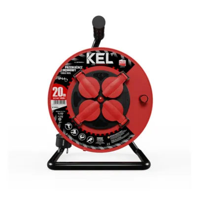 Produktbild von Kabeltrommel 20m 4× 230 V Schuko 3×1,5 H05RR-F Professional Line W-98684