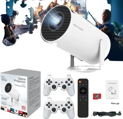 Produktbild von Herní projektor M300 MAX, 46000 integrovaných her, rozlišení 4K 3D, BÍLÝ 64G, EU