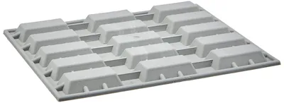 Productafbeelding van DeBuyer 1852.21D Mini-vormen, siliconen, grijs, 21 x 17,5 x 1 cm