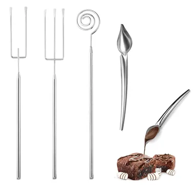 Bonbonvork-Set, 3-teilig, Edelstahl, für Schokolade und Pralinen