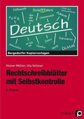 Obrázek produktu pro Rechtschreibblätter mit Selbstkontrolle. 6. Schuljahr