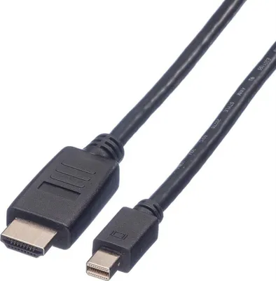 Immagine prodotto di VALUE Cavo Mini DisplayPort, Mini DP-HDTV, ST/ST, nero, 3 m
