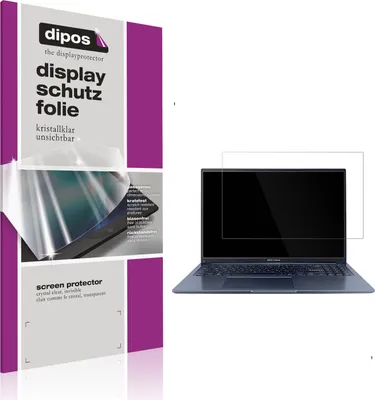 Produktbild von 2x Schutzfolie für Asus Vivobook 15 klar Displayschutzfolie Folie Display Schutz dipos