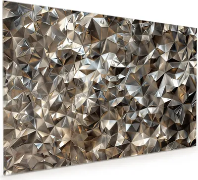 Produktbild von Küchenrückwand Spritzschutz Glas mit Motiv Geometrisches Muster 40 x 40 cm
