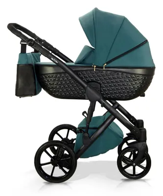 Produktbild von Milukids Djuna 3-in-1 Kombikinderwagen Schwarz mit Babyschale (DJN-03)