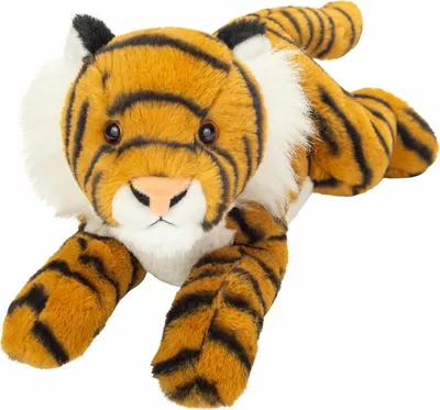 Immagine prodotto di Teddy Hermann Tiger liegend, Kuscheltier, Stofftier, Plüschtier, 33 cm, 904830