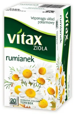 Immagine prodotto di Tisana alla camomilla Vitax Her 20 bustine