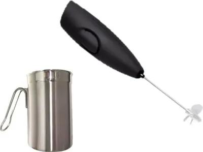 Produktbild von Milchaufschäumer + Aufschäumbecher