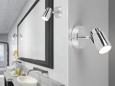 Image de ANGELO lampe murale de salle de bain argent Trio 880400106