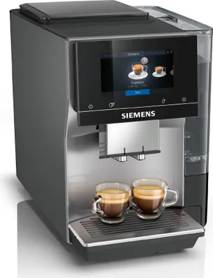 Produktbild von Siemens EQ.700 TP715R01, Espressomaschine, 2,4 l, Kaffeebohnen, Eingebautes Mahlwerk, 1500 W, Schwarz, Silber