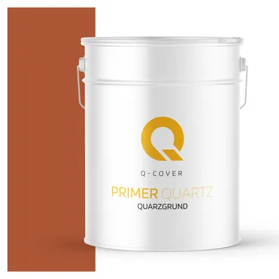 Produktbild von Quarzgrund für Beton Architekt 15 kg | Rostig | Beton & Putzgrund außen & innen | raue Oberfläche | Grundierung für Fassade | Q-COVER