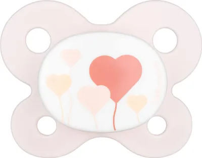 Obrázek produktu pro Dudlík Baby Nova ve tvaru čelisti pro novorozence 0–2 měsíce, silikonový, 1 ks, růžový