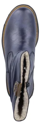 Obrázek produktu pro Botka značky Rieker pro dámy, jednobarevná, s poutkem s logem značky, model 72684, velikost: 39 EU, barva: modrá