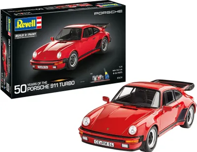 Produktbild von Revell Fahrzeug-Modell-Set Geschenkset 50 Years of the Porsche 911 Turbo, Auto, 86 Teile, 1:24, 05634