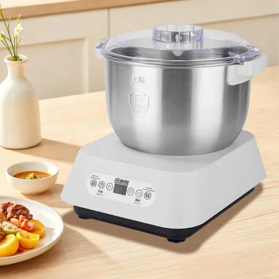 Teigmaschine 7L Edelstahl, automatisch, Timer, Gärfunktion, 200W