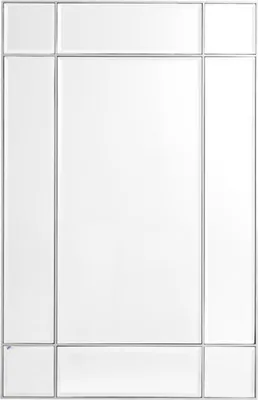 Produktbild von Casa Padrino Luxus Wohnzimmer Spiegel / Wandspiegel Silber 90 x 3 x H. 140 cm - Luxus Möbel