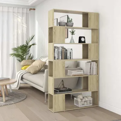 Produktbild von vidaXL Bücherregal Raumteiler Sonoma-Eiche 100x24x188 cm